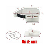 Mini latches with spring, 6 pcs Mini automatic spring lock, Spring lock, Spring lock Mini cabinet lock Mini latch for kitchen cabinet door
