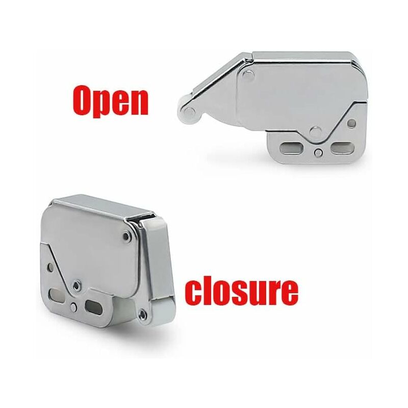Mini latches with spring, 6 pcs Mini automatic spring lock, Spring lock, Spring lock Mini cabinet lock Mini latch for kitchen cabinet door