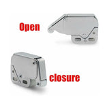 Mini latches with spring, 6 pcs Mini automatic spring lock, Spring lock, Spring lock Mini cabinet lock Mini latch for kitchen cabinet door - Side View