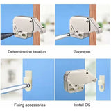 Mini latches with spring, 6 pcs Mini automatic spring lock, Spring lock, Spring lock Mini cabinet lock Mini latch for kitchen cabinet door - Top-Down View