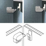 Mini latches with spring, 6 pcs Mini automatic spring lock, Spring lock, Spring lock Mini cabinet lock Mini latch for kitchen cabinet door - 45-Degree Angle