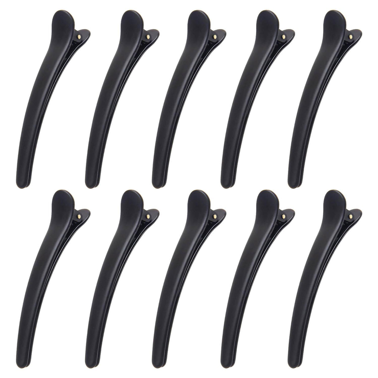 10 pcs Professional Hair Clips - Black Black Black