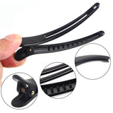 10 pcs Professional Hair Clips - Black Black Black - Front View