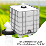 45° IBC Water Filter with Lid, 163mm Nylon Rainwater Filter, Washable, Compatible with IBC Water Tank DN 150 - Side View