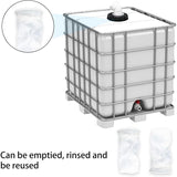 45° IBC Water Filter with Lid, 163mm Nylon Rainwater Filter, Washable, Compatible with IBC Water Tank DN 150 - Top-Down View