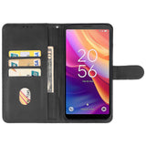 Leather Case for TCL 501 Black - Side View