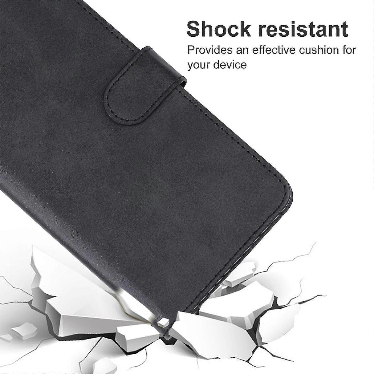 Leather Case for TCL 501 Black