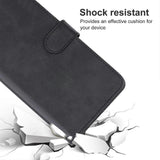 Leather Case for TCL 501 Black - 45-Degree Angle
