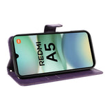 SKALO Xiaomi Redmi A5 4G PU Leather Wallet Case - More Colors_MGF Purple - Low Angle