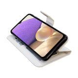 Samsung Galaxy A32 5G - Leather Case / Protection White_max White