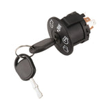 4-position ignition lock with key for riding lawn mower tractor 193350 532193350 - Front View