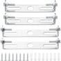 【xj】4pcs Ceiling Plate Light Bracket Ceiling Mount Hanging Lamp Holder for Wall or Ceiling Mounted Lamp Mounting Brackets with Screws Iron 110mm Silver