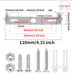 【xj】4pcs Ceiling Plate Light Bracket Ceiling Mount Hanging Lamp Holder for Wall or Ceiling Mounted Lamp Mounting Brackets with Screws Iron 110mm Silver