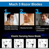 48 pcs Razor Blade Refill, Manual Mach 3 for - Side View