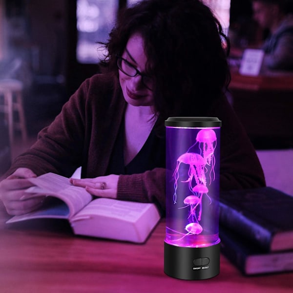 Jellyfish Lamp, Jellyfish Lava Lamp Aquarium Jellyfish Lamp LED Light 7 Colors with USB for Children's Bedroom Christmas Gift Birthday Gift