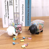 pcs Cosmetic Cotton Container, Makeup Cotton Container - Side View