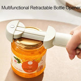 Multifunctional Telescopic Cap Opener - Adjustable Multifunctional Can Opener and Cap Holder for People with Weak Hands - Front View