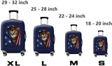 Suitcase Protective Bag Luggage Suitcase Cover Fits 18-32 Inch Suitcases Cat B Cat B XL - Front View