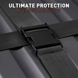 Suitcase 4-piece Luggage Strap Luggage Strap Set Cross Luggage Strap Adjustable Suitcase Strap Buckle Suitcase Strap RED