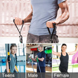 Heavy Duty Handle for Training with Carabiners - Grip Attachments for Cable Machines, Gym Equipment, Resistance - Top-Down View