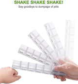 pcs Oversized Weekly Pill Organizer Box 2-pack, You Can Carry The Daily Pill Box Oversized Every Week Medicine Box - Top-Down View