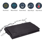 Grill Cover BBQ Protective Tarpaulin Anti-UV Anti-water Anti-moisture with Storage Bag Black (170 x 61 x 117cm) - Front View
