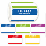 Colors (Hello My Name Is) Nameplate Stickers 300 Labels for