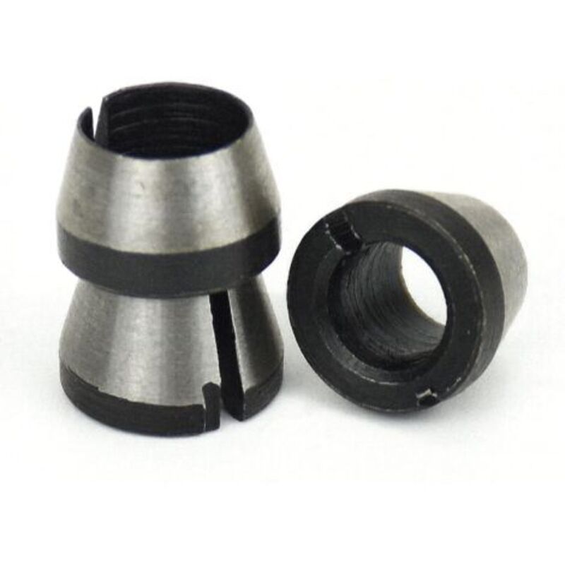 Milling Chuck - Set of 6, Countersunk Collet (6 mm, 6.35 mm, 8 mm), Router Collet, Collet Adapter