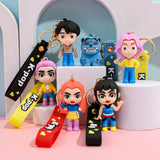 K-POP Demon Hunter Keychain Pendant Silicone Doll 3