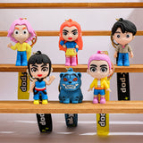 K-POP Demon Hunter Keychain Pendant Silicone Doll 3 - Top-Down View