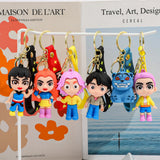K-POP Demon Hunter Keychain Pendant Silicone Doll 3 - Rear View