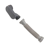 Low Profile 1 1/2 P Flexible P-Trap Bath Shower Drain Hose Flat Base Drain for