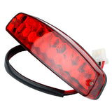 Motorcycle Tail Light Stop Brake Light 12V Red Taillight Brake Tail Light for ATV Off-Road Motorcycle Tail Light Red