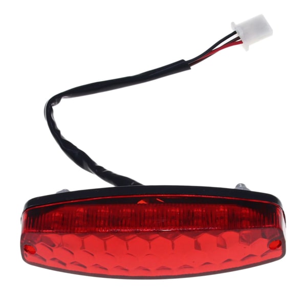Motorcycle Tail Light Stop Brake Light 12V Red Taillight Brake Tail Light for ATV Off-Road Motorcycle Tail Light Red