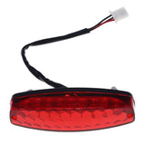 Motorcycle Tail Light Stop Brake Light 12V Red Taillight Brake Tail Light for ATV Off-Road Motorcycle Tail Light Red