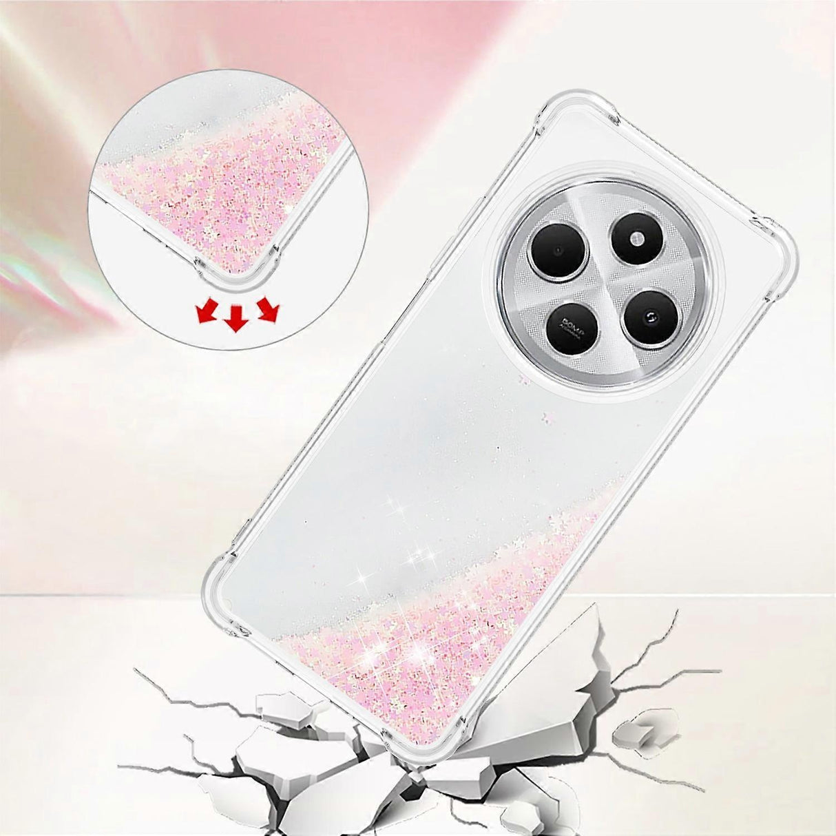 Compatible with Xiaomi Redmi 14C 4G Mobile Case - Perfect Pink/Pentagram-max Pink/Pentagram