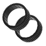 Non-Slip Wheel Tires for iRobot Braava 380 380T 320 Mint5200 Robot Vacuum Cleaner, Spare Parts - Front View