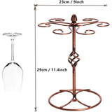 pc Wine glass rack, Wine glass rack with wine glass drying rack, holds 6 wine glasses (wine glasses not included).