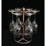 pc Wine glass rack, Wine glass rack with wine glass drying rack, holds 6 wine glasses (wine glasses not included).