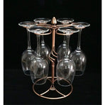 pc Wine glass rack, Wine glass rack with wine glass drying rack, holds 6 wine glasses (wine glasses not included).
