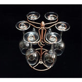 pc Wine glass rack, Wine glass rack with wine glass drying rack, holds 6 wine glasses (wine glasses not included).