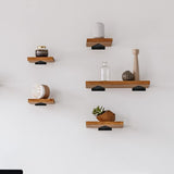 Floating shelf brackets, invisible triangular edges. - 45-Degree Angle