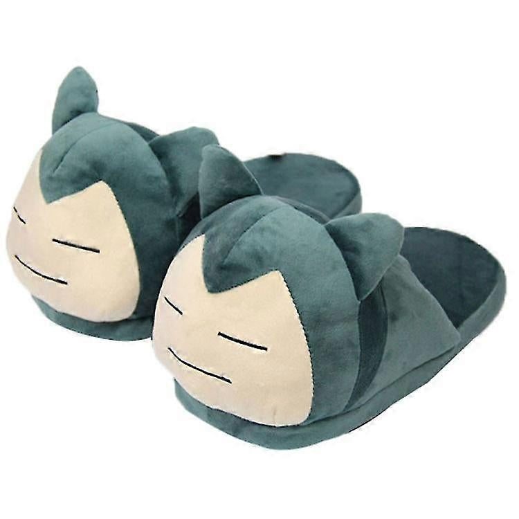 Cartoon Kawaii Cute Autumn and Winter Plush Slippers Anime Game Ambient Kirby Home Warm Cotton Shoes - Perfect Snorlax_MGF Snorlax
