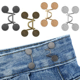 Jeans Waist Adjustment Set, No Stitching, Removable Trouser Buttons, Jeans Waist Buckle, Jeans Tightening Buckle for Waist Adjustment{EE}