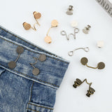 Jeans Waist Adjustment Set, No Stitching, Removable Trouser Buttons, Jeans Waist Buckle, Jeans Tightening Buckle for Waist Adjustment{EE}