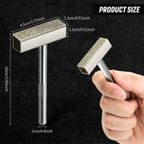3pcs Diamond Grinding Wheel Sharpeners, Bench Grinding Wheel Sharpener Tool for Sharpening Deburring Wheels, Silver - Front View