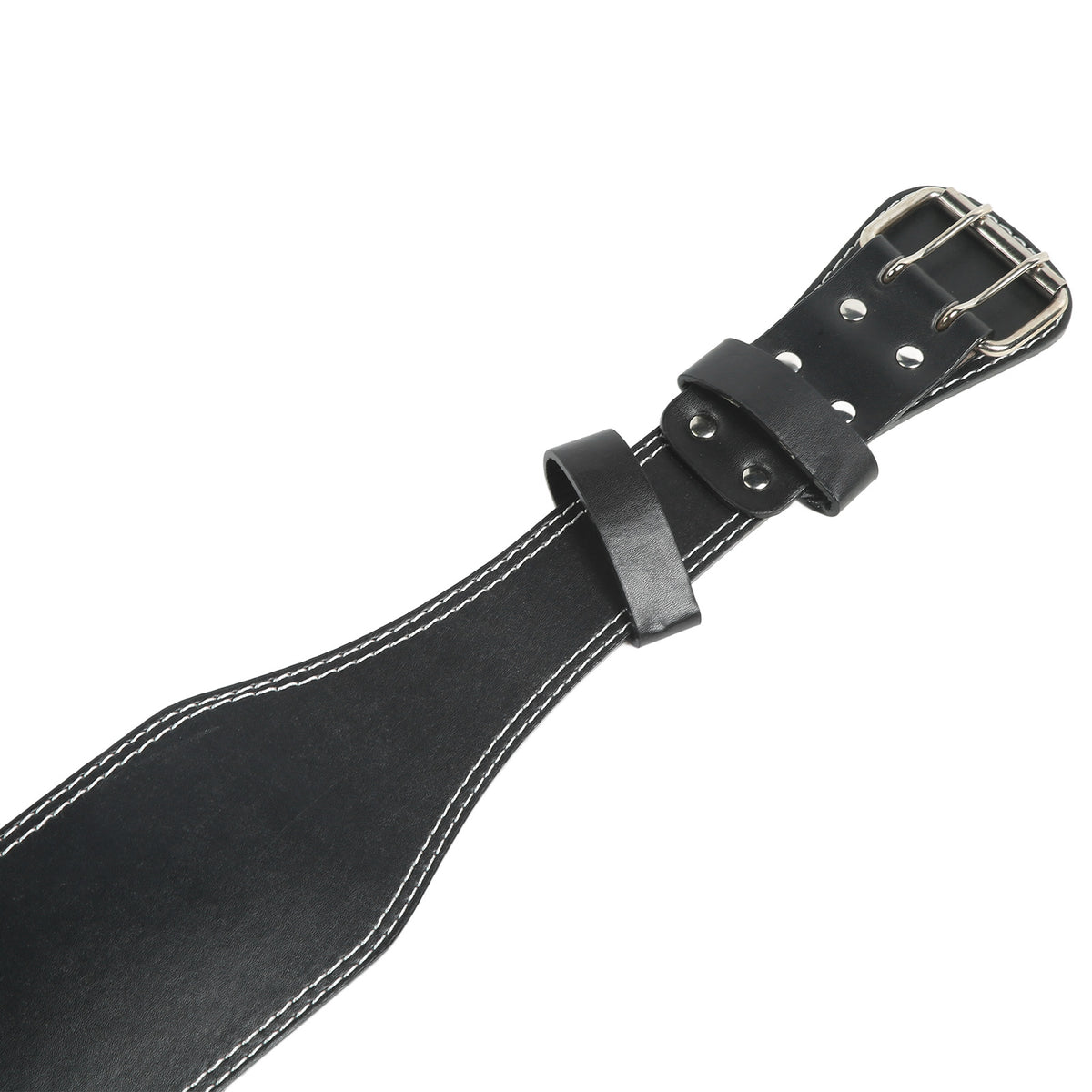 Weight belt for weightlifting, wide sports belt for waist support, fitness belt for rowing, squats, deadlifts, black