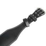 Weight belt for weightlifting, wide sports belt for waist support, fitness belt for rowing, squats, deadlifts, black - 45-Degree Angle