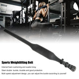 Weight belt for weightlifting, wide sports belt for waist support, fitness belt for rowing, squats, deadlifts, black