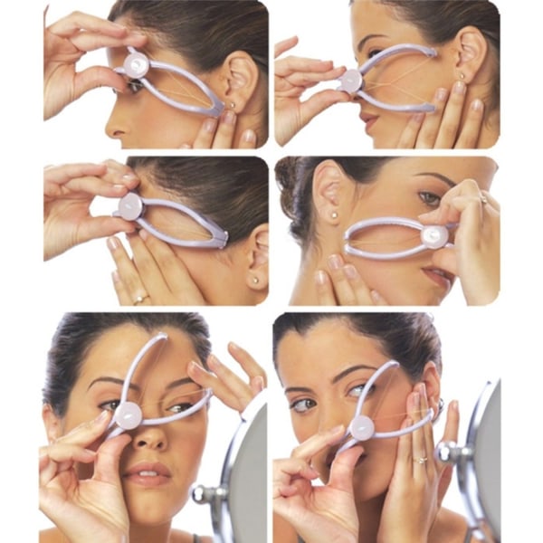 Facial Threading Hair Remover - Beauty Tool White